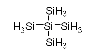 Neopentasilane 구조식, CAS 15947-57-6, H12Si5