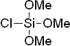 Chlorotrimethoxysilane 구조식, CAS 4668-00-2, C3H9ClO3Si