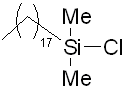 n-Octadecyldimethylchlorosilane 구조식, CAS 18643-08-8, C20H43ClSi