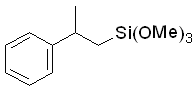 1,1,1-Trimethoxy-3-phenyl-1-silabutane 구조식, C12H20O3Si