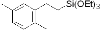 1,1,1-Triethoxy-3-(2,5-dimethylphenyl)-1-silapropane 구조식, C16H28O3Si