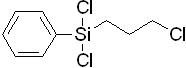 Chloropropylphenyldichlorosilane 구조식, CAS 3401-26-1, C9H11Cl3Si