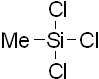 Methyltrichlorosilane 구조식, CAS 75-79-6, CH3Cl3Si