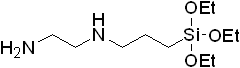 N-(2-aminoethyl)-3-aminopropyl triethoxysilane 구조식, CAS 5089-72-5, C11H28N2O3Si
