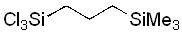 1,1,1-Trichloro-5,5-dimethyl-1,5-disilahexane 구조식, C6H15Cl3Si2