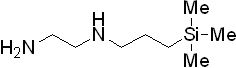 N-(2-aminoethyl)-3- aminopropyl trimethylsilane 구조식, C8H22N2Si