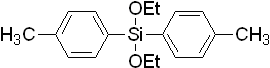 Di(ρ-tolyl)diethoxysilane 구조식, C18H24O2Si