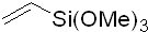 Vinyltrimethoxysilane 구조식, CAS 2768-02-7, C5H12O3Si