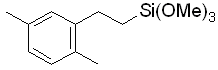 1,1,1-Trimethoxy-3-(2,5-dimethylphenyl)-1-silapropane 구조식, C13H22O3Si