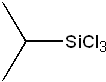 iso-Propyltrichlorosilane 구조식, C3H7Cl3Si