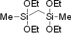2,2,4,4-Tetraethoxy-2,4-disilapentane 구조식, C11H28O4Si2