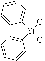 Diphenyldichlorosilane 구조식, CAS 80-10-4, C12H10Cl2Si