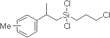 4,4,7-Trichloro-2-(methylphenyl)-4-silaheptane, 98% (mixture of isomers) 구조식, CAS 178278-92-7, C13H19Cl3Si