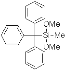 (Triphenylmethyl)methyldimethoxysilane 구조식, C22H24O2Si