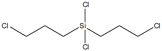 Bis(3-chloropropyl)dichlorosilane 구조식, CAS 33317-65-6, C6H12Cl4Si