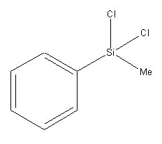 PHENYLMETHYLDICHLOROSILANE 구조식, CAS 149-74-6, C7H8Cl2Si