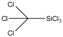 Trichloromethyltrichlorosilane 구조식, CAS 17760-13-3, CCl6Si