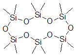 DODECAMETHYLCYCLOHEXASILOXANE 구조식, CAS 540-97-6, C12H36O6Si6